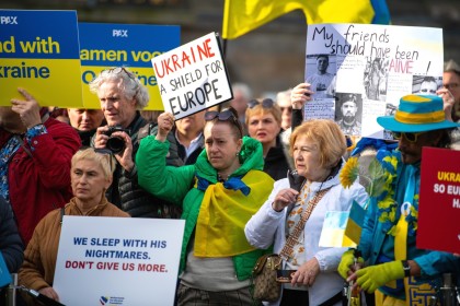 Ukraine demo in Amsterdam 2025