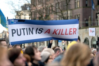 Ukraine demo in Amsterdam 2025