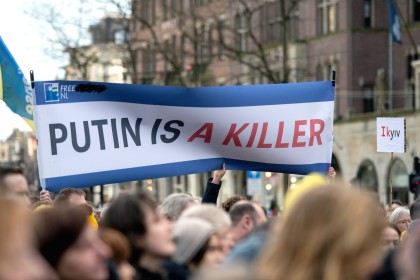 Ukraine demo in Amsterdam 2025