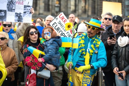 Ukraine demo in Amsterdam 2025