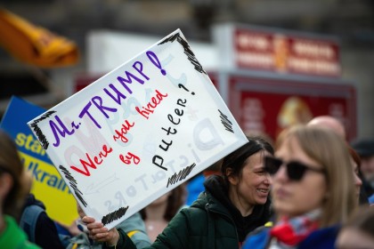 Ukraine demo in Amsterdam 2025