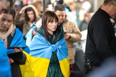 Ukraine demo in Amsterdam 2025