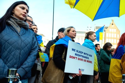 Ukraine demo in Amsterdam 2025
