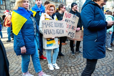 Ukraine demo in Amsterdam 2025