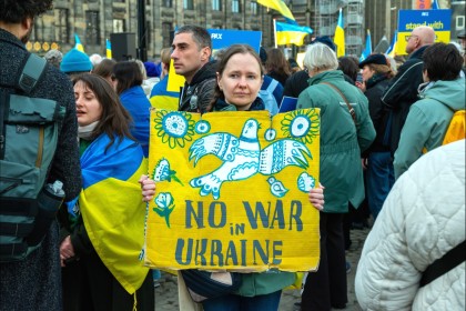 Ukraine demo in Amsterdam 2025