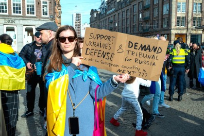 Ukraine demo in Amsterdam 2025