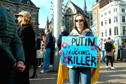 Ukraine demo in Amsterdam 2025