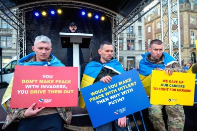 Ukraine demo in Amsterdam 2025