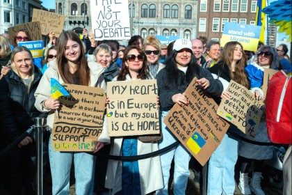 Ukraine demo in Amsterdam 2025