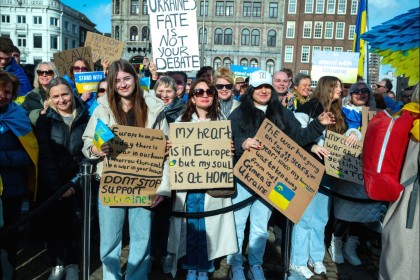 Ukraine demo in Amsterdam 2025