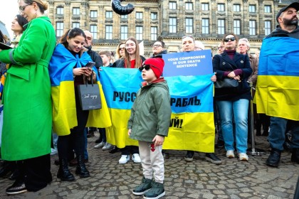 Ukraine demo in Amsterdam 2025