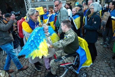 Ukraine demo in Amsterdam 2025