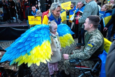 Ukraine demo in Amsterdam 2025