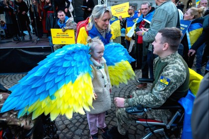 Ukraine demo in Amsterdam 2025