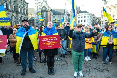 Ukraine demo in Amsterdam 2025