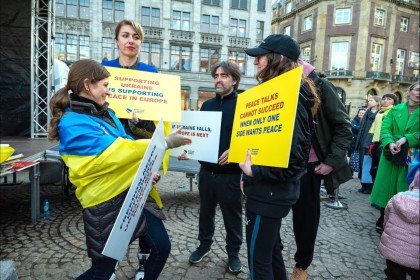 Ukraine demo in Amsterdam 2025