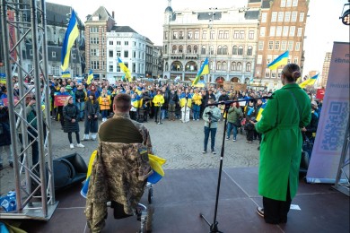 Ukraine demo in Amsterdam 2025