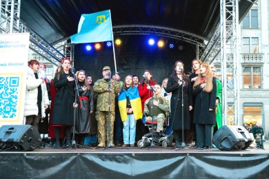 Ukraine demo in Amsterdam 2025