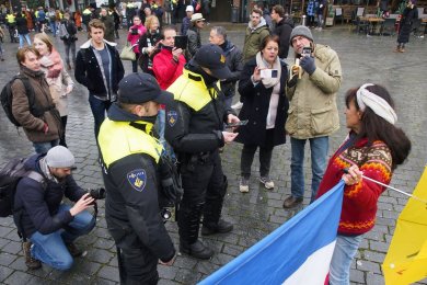 Verboden demonstratie in Nijmegen