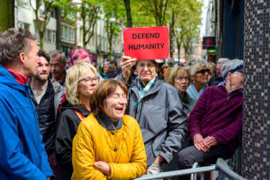 Honderden tegendemonstranten bij “nationaal protest” in Nijmegen.